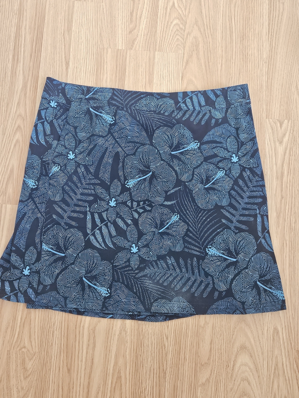 Ripskirt Hawaii Wrap Skirt with Teal Floral Print